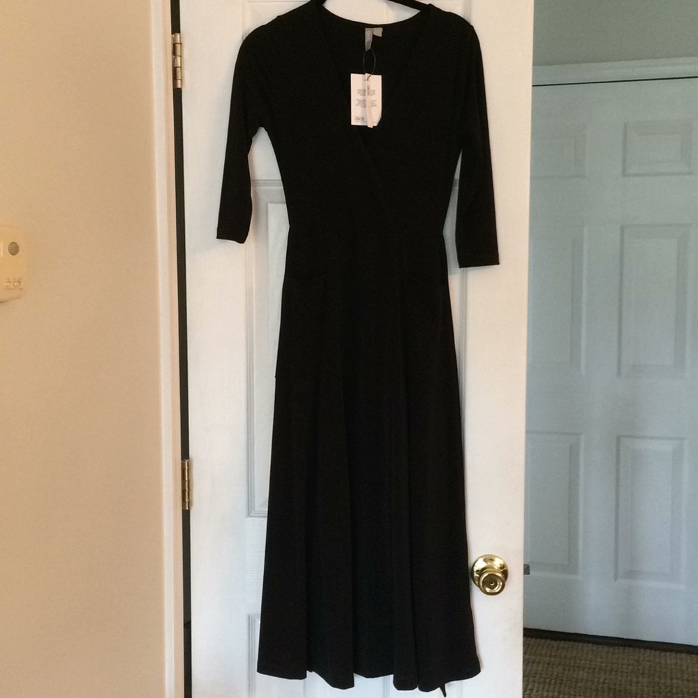 ASOS Black Midi Dress